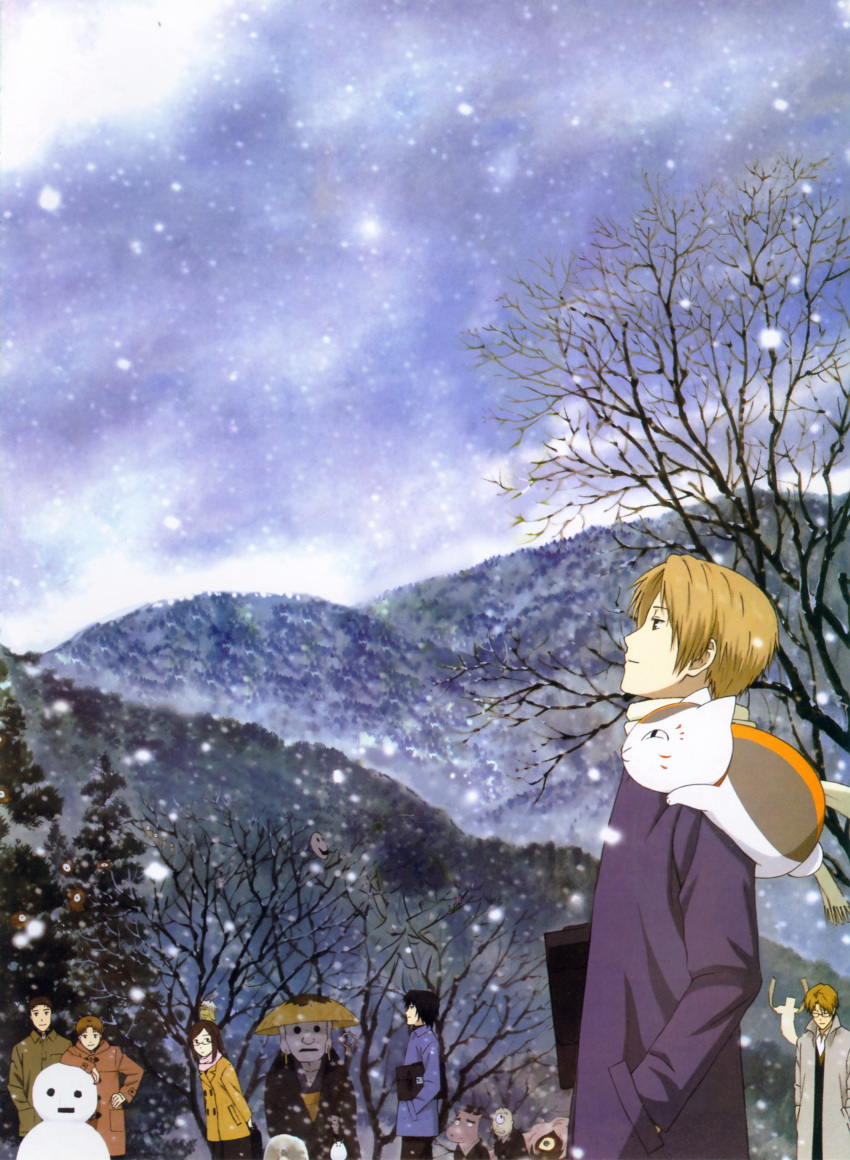 kaname_tanuma, kitamoto_atsushi, male, natori_shuuichi, natsume_takashi, natsume_yuujinchou, nishimura_satoru, nyanko