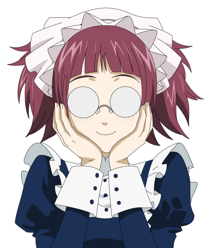 adoroloble, blush, extraction, face, glasses, highres, kuroshitsuji, maid