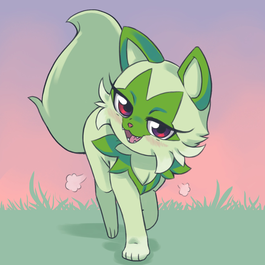 1other, absurdres, ambiguous_gender, animal_ears, animal_nose, blush, cat_ears, cat_tail