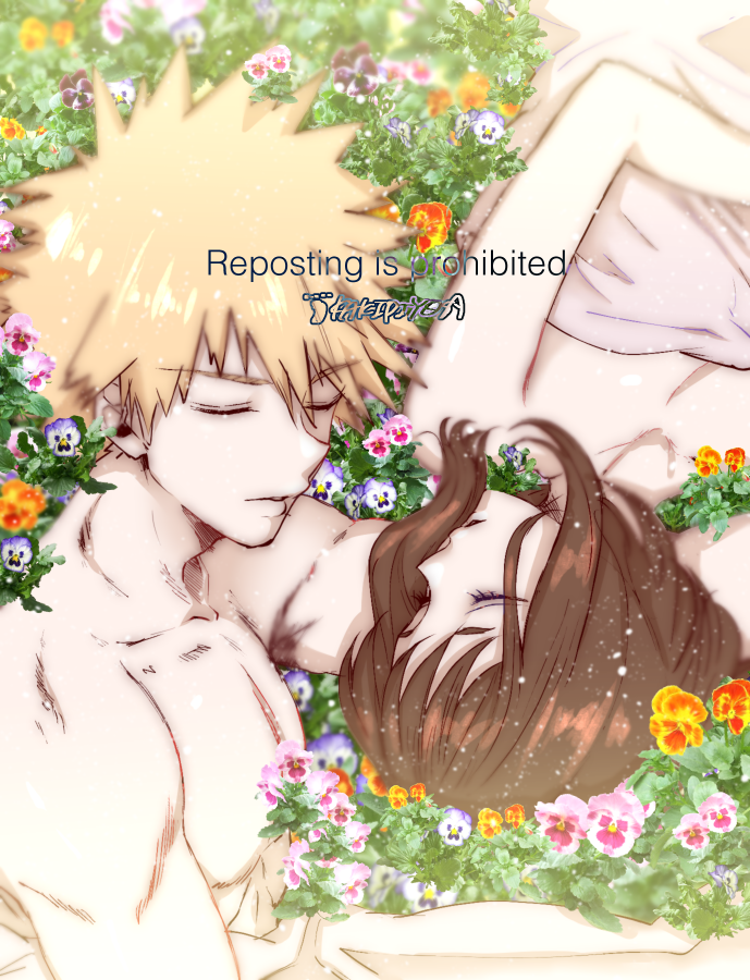 1boy, 1girl, arm_pillow, bakugou_katsuki, blonde_hair, boku_no_hero_academia, brown_hair, eyebrows_visible_through_hair
