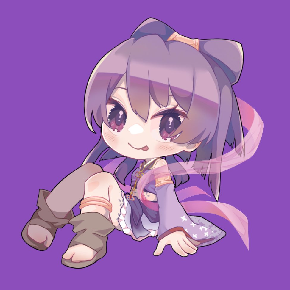 1girl, :p, aika_himena, calflet, chibi, crop_top, detached_sleeves, frilled_skirt