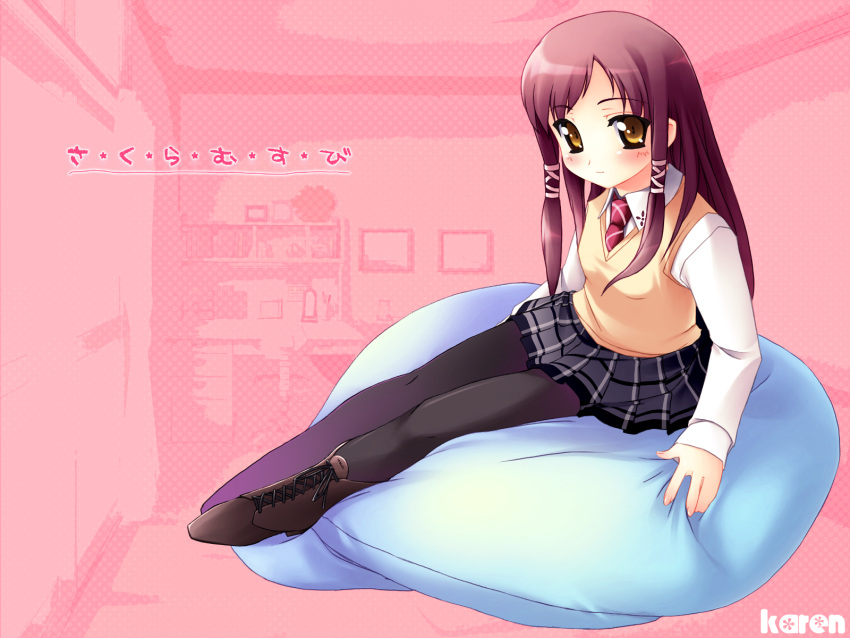 cuffs, freyja, pantyhose, sakura_musubi, sera_karen, wallpaper