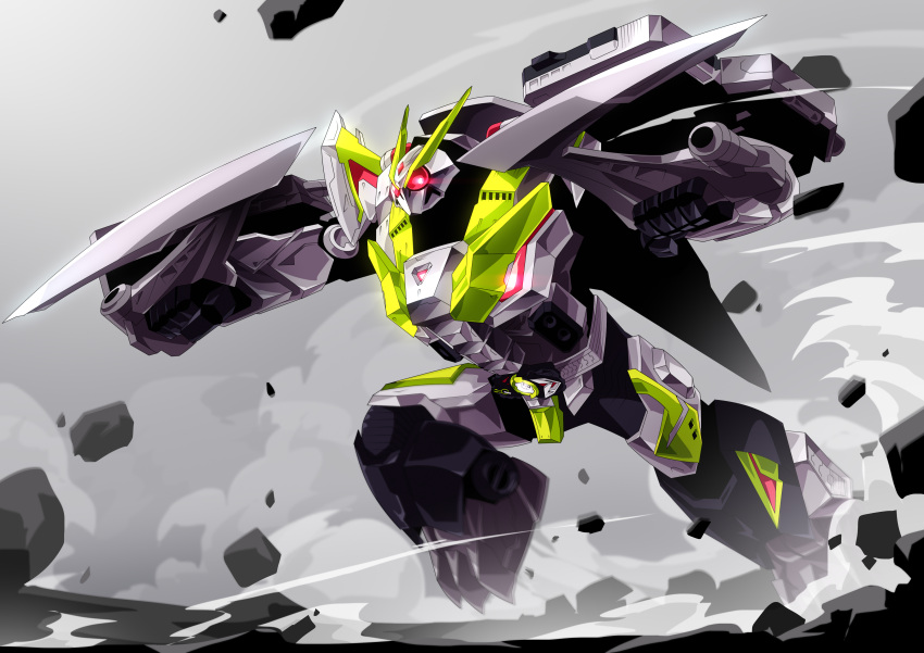 1boy, absurdres, adapted_costume, antennae, armor, boomerang, breaking_mammoth, bug