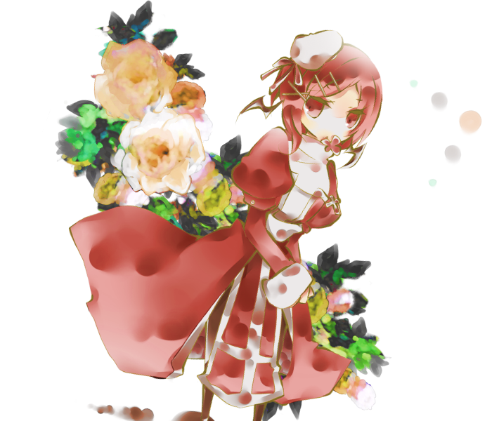 1boy, bangs, blush, closed_mouth, commentary_request, cross, crossdressing, dress