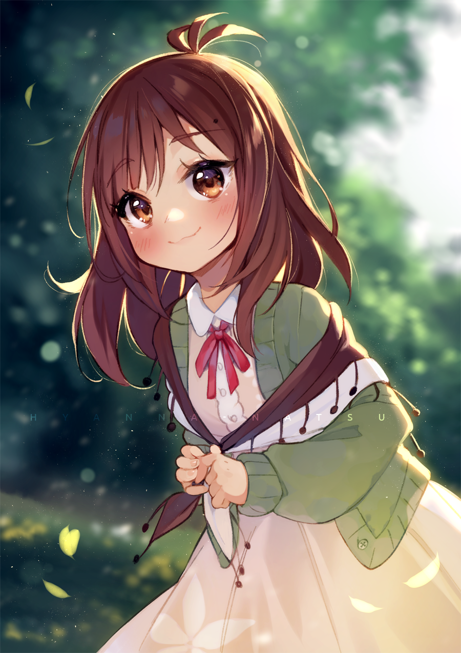 1girl, :3, artist_name, bangs, blurry, blurry_background, blush, bokeh