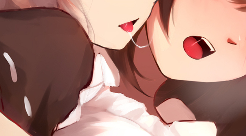 2girls, alternate_costume, angel_girl_(shimmer), black-haired_demon_girl_(shimmer), black_hair, enmaided, frills, grey_hair
