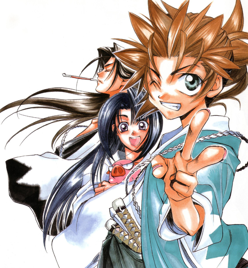 chrono_nanae, hijikata_toshizo, ichimura_tetsunosuke, male, okita_souji, peacemaker_kurogane, saizo