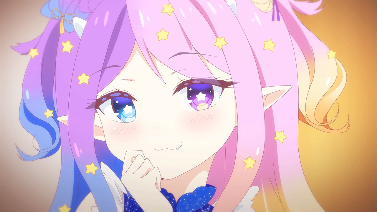 :3, blonde_hair, blue_dress, blue_eyes, blue_hair, blush, close-up, commentary