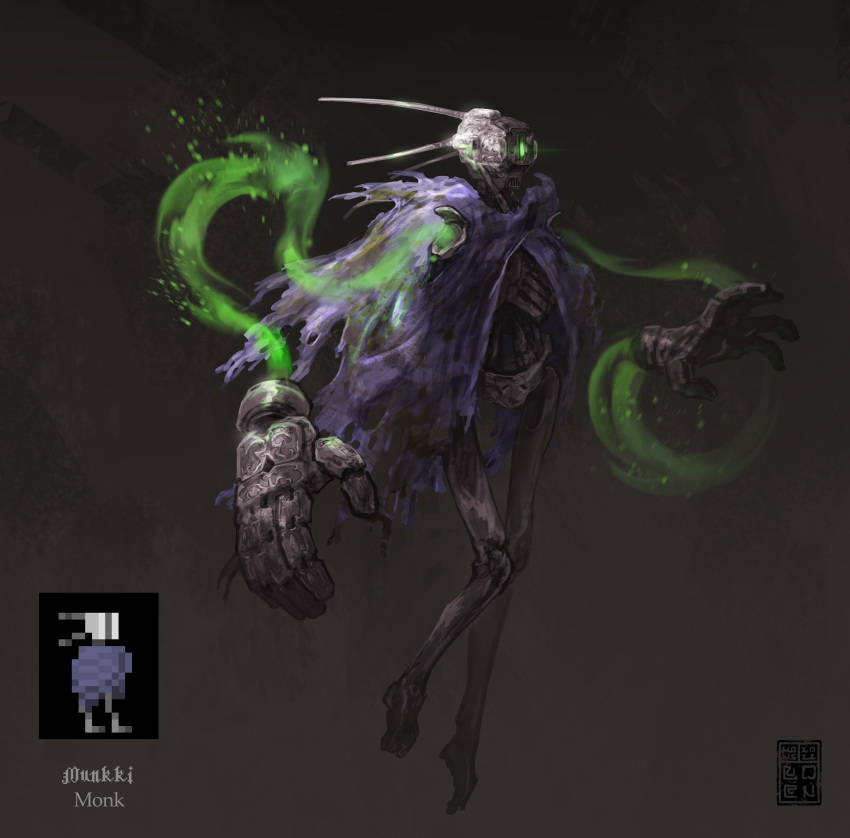 1other, absurdres, artist_logo, barefoot, blue_robe, disembodied_limb, english_commentary, floating
