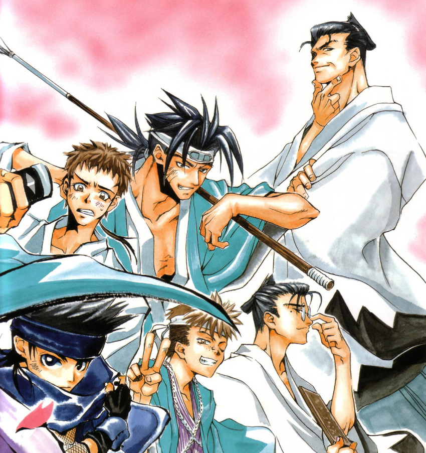 chrono_nanae, harada_sanosuke, ichimura_tatsunosuke, kondo_isami, male, nagakura_shinpachi, peacemaker_kurogane, yamanami_keisuke, yamazaki_susumu