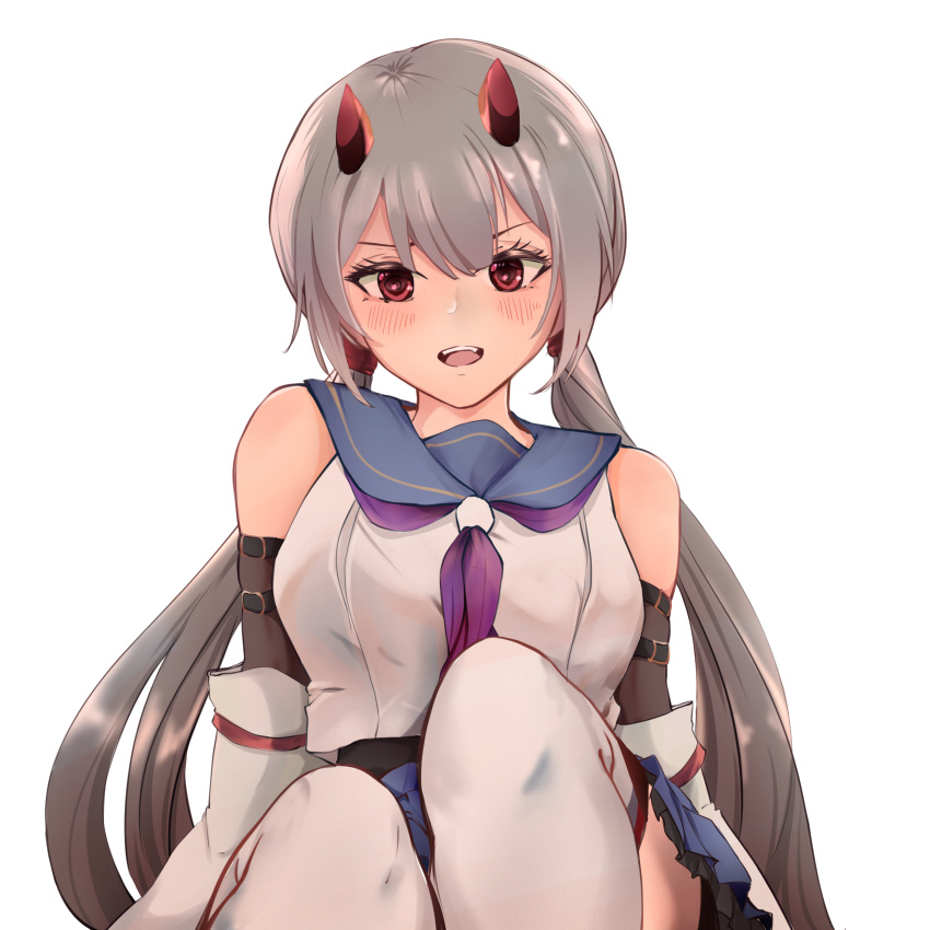 1girl, absurdres, arm_belt, assault_lily, bangs, bare_shoulders, belt, black_belt