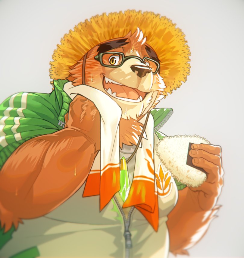 1boy, animal_ears, animal_nose, bandaid, bandaid_on_face, bear_boy, bear_ears, blurry