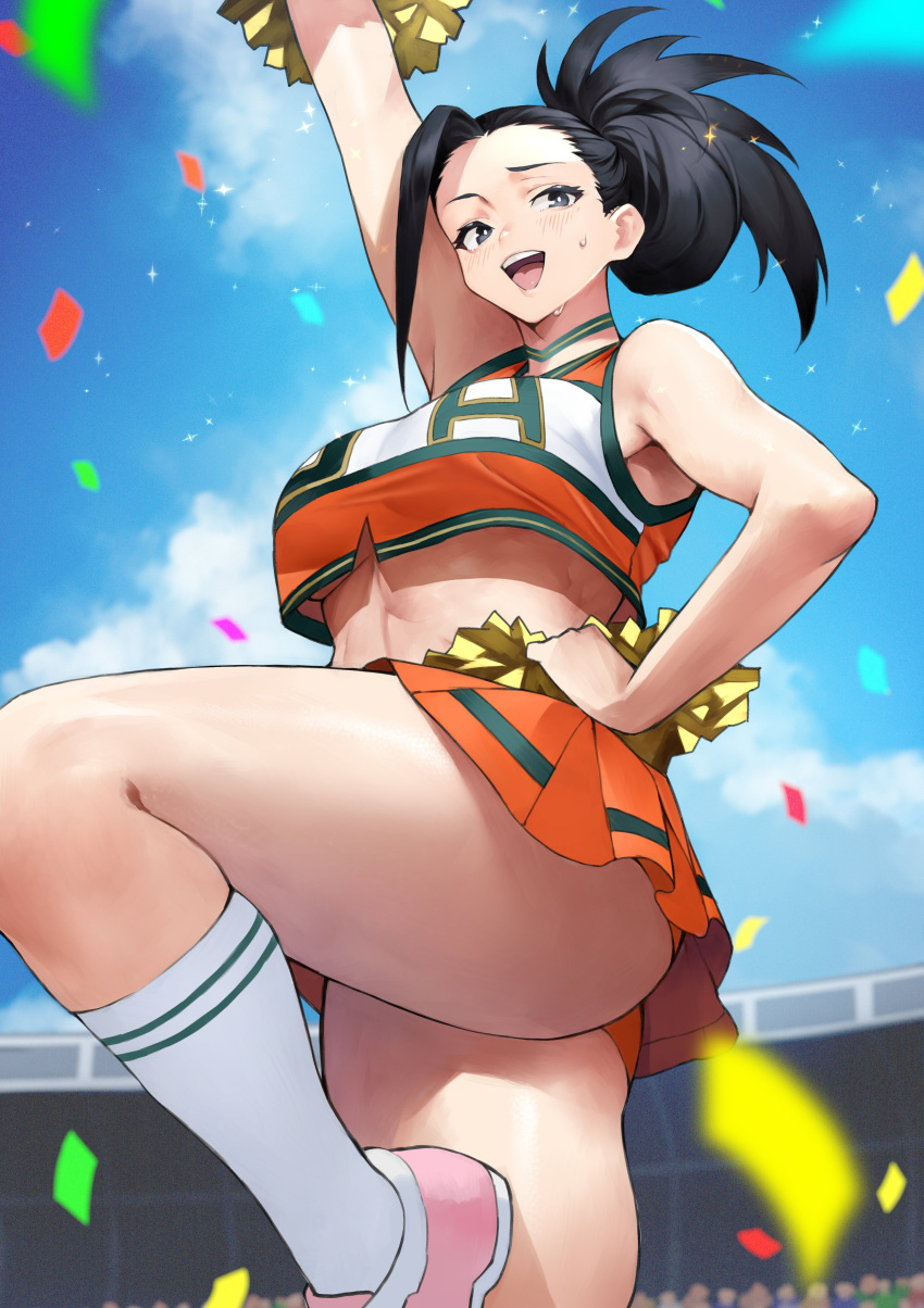 1girl, absurdres, bad_id, bad_twitter_id, bangs, bare_shoulders, black_eyes, black_hair