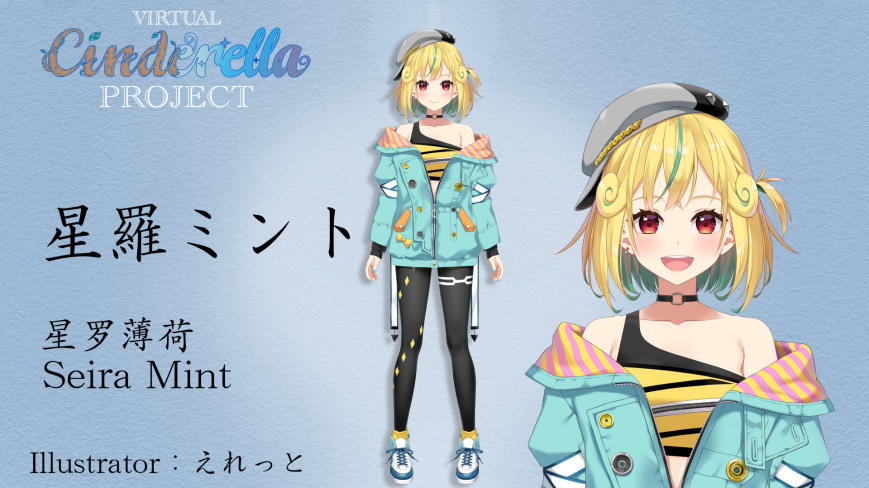 1girl, :d, bangs, bare_shoulders, blonde_hair, coat, eretto, hat