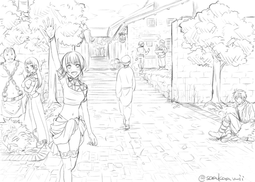 2girls, breasts, character_request, earrings, eilie_(gensou_suikoden), gensou_suikoden, gensou_suikoden_ii, highres