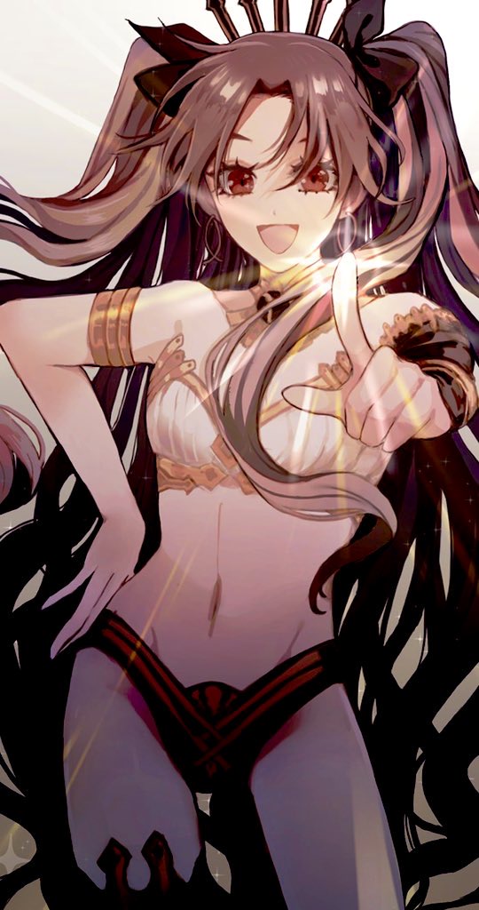 1girl, arm_strap, bangs, bikini, bikini_bottom_only, black_bikini, bra, brown_hair