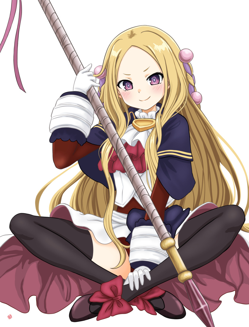 1girl, absurdres, blonde_hair, highres, long_hair, mahoutsukai_reimeiki, nao_suke, roux_christasse