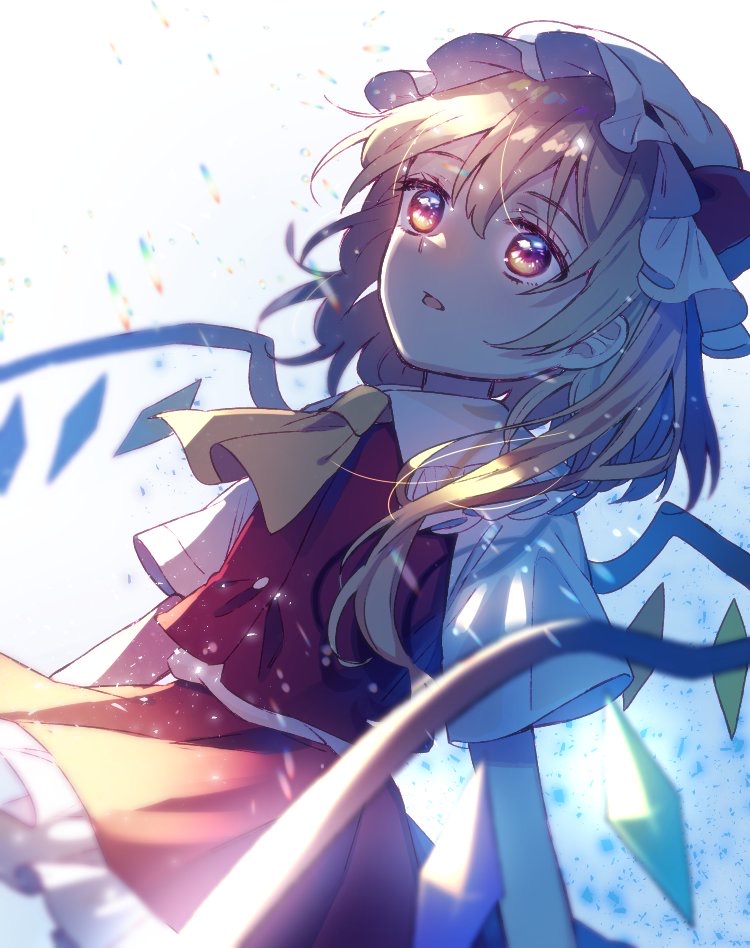 1girl, ascot, bangs, blonde_hair, blurry, bow, collar, collared_shirt