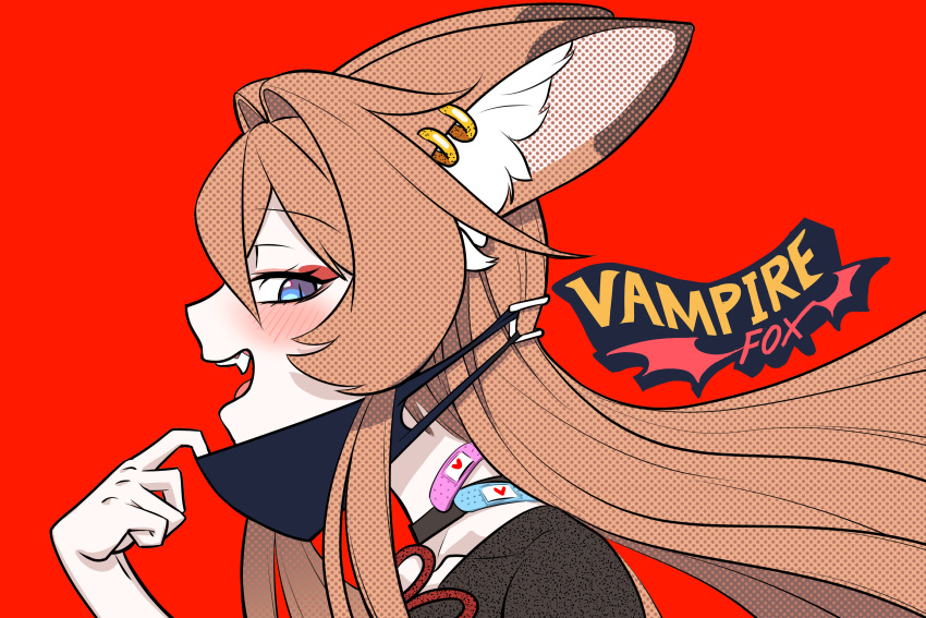 1girl, absurdres, animal_ear_fluff, animal_ears, bandaid, bandaid_on_neck, black_choker, black_shirt