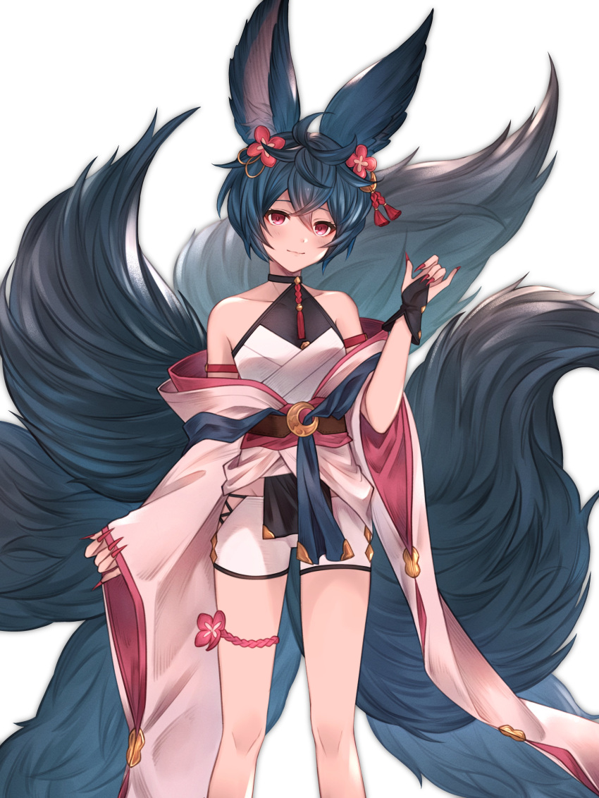 1girl, absurdres, animal_ears, annno_ans, bangs, barefoot, black_gloves, blush