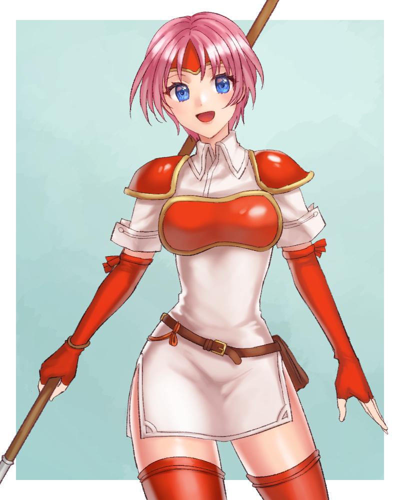 1girl, armor, bangs, blue_eyes, breastplate, breasts, bridal_gauntlets, fire_emblem
