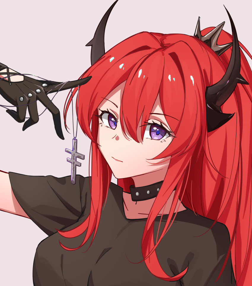 1girl, absurdres, arknights, bangs, black_gloves, breasts, check_commentary, chinese_commentary
