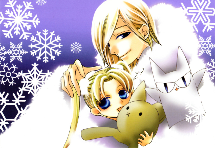 hatori_bisco, nekozawa_kirimi, nekozawa_umehito, ouran_high_school_host_club, tagme