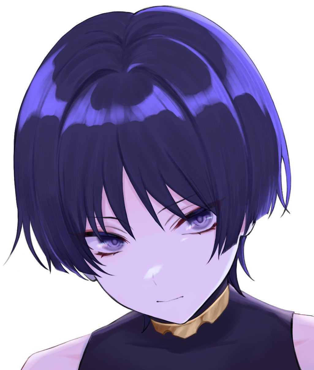 1boy, closed_mouth, genshin_impact, highres, ij_xcm4o, japanese_clothes, looking_at_viewer, purple_hair