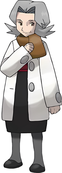 1girl, bertha_(pokemon), black_footwear, black_skirt, brown_eyes, brown_scarf, buttons, closed_mouth