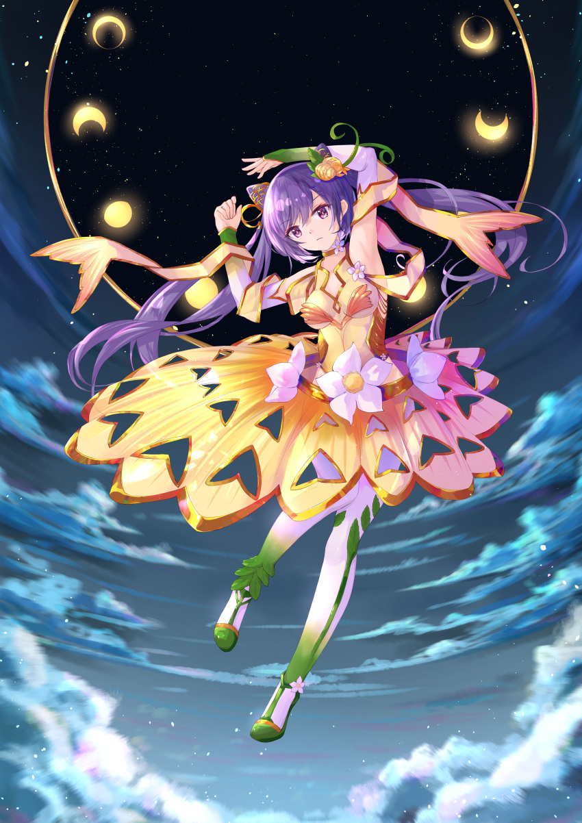 1girl, absurdres, genshin_impact, highres, keqing_(genshin_impact), solo, tagme, twintails, user_htzc5582, violet_eyes