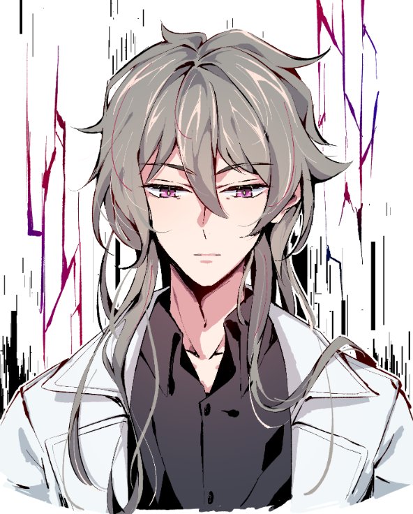 1boy, aer007580, bangs, black_hair, black_shirt, closed_mouth, coat, honkai_(series)