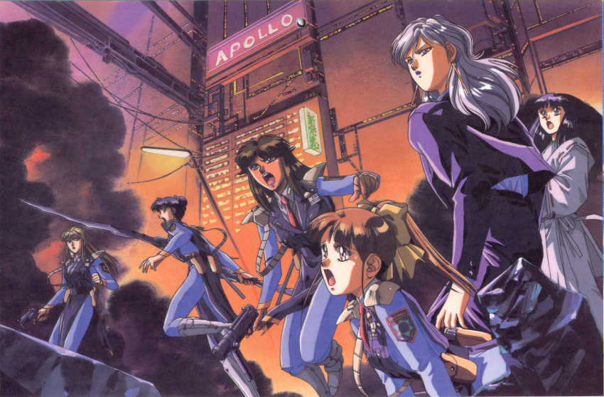 katsumi_liqueur, kiddy_phenil, lebia_maverick, rally_cheyenne, saiko_yuki, silent_mobius, yamigumo_nami