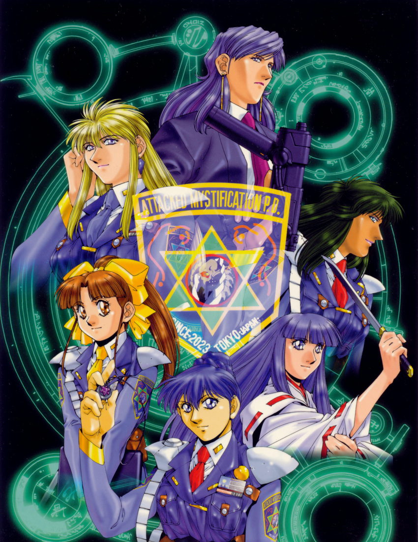 asamiya_kia, katsumi_liqueur, kiddy_phenil, lebia_maverick, rally_cheyenne, saiko_yuki, silent_mobius, yamigumo_nami