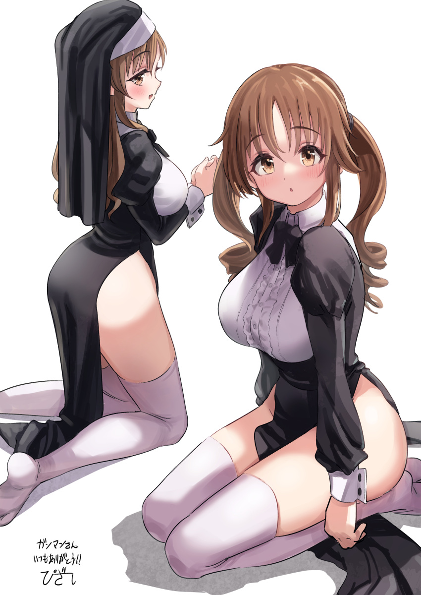 1girl, :o, absurdres, black_bow, black_bowtie, blush, bow, bowtie
