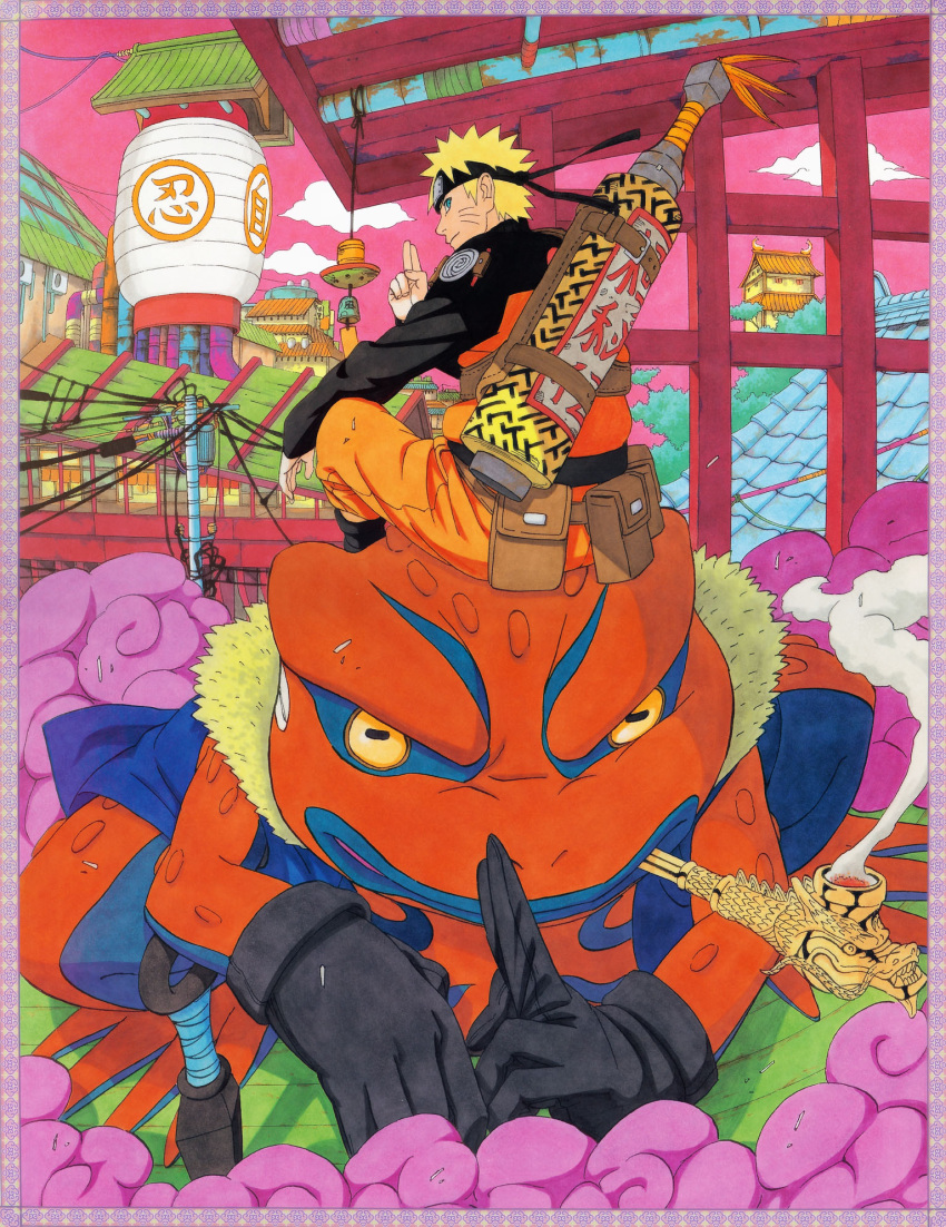 gamakichi, kishimoto_masashi, male, naruto, uzumaki_naruto
