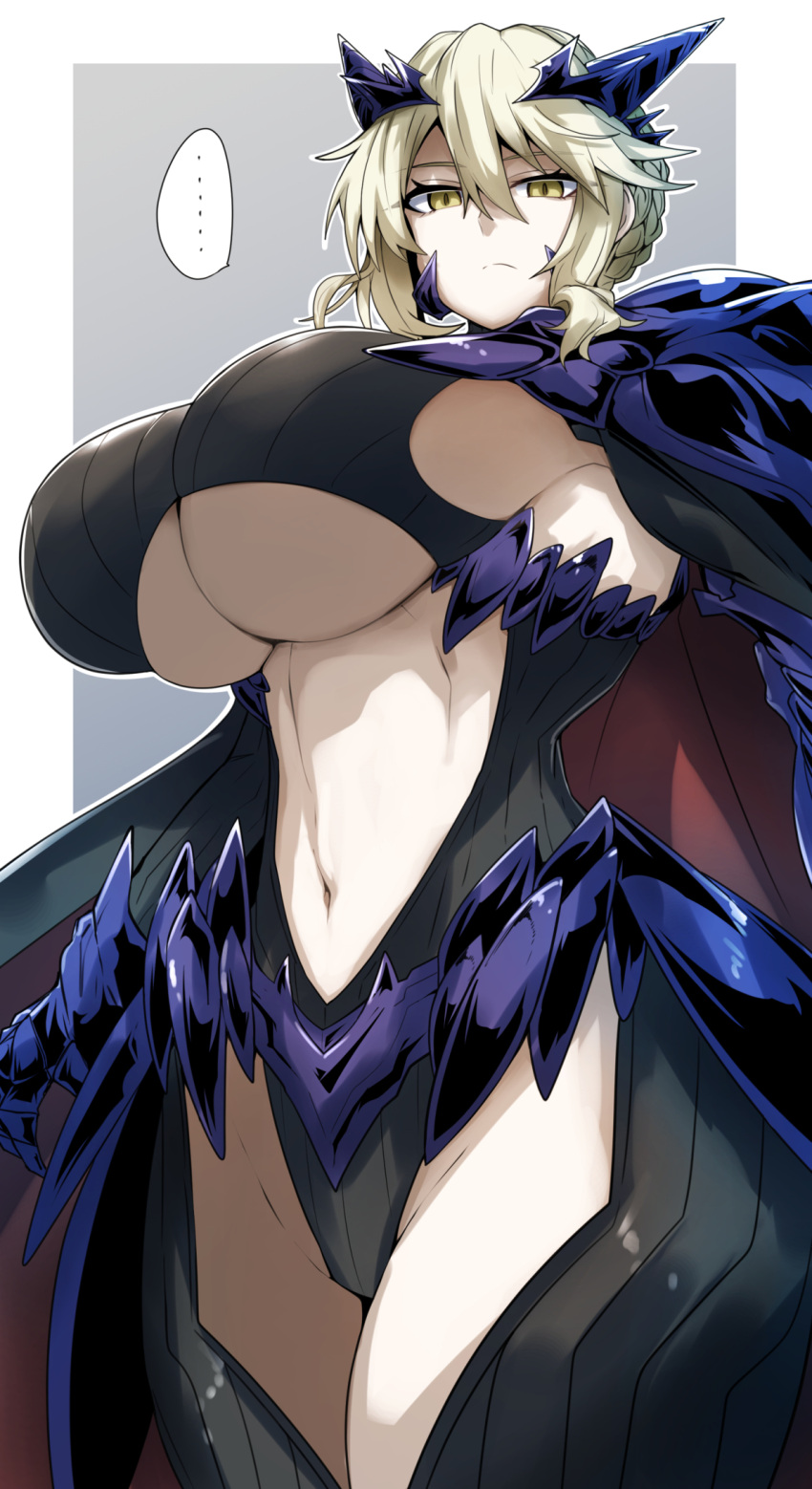 ..., 1girl, armor, artoria_pendragon_(fate), artoria_pendragon_(lancer_alter)_(fate), black_bodysuit, blonde_hair, bodysuit