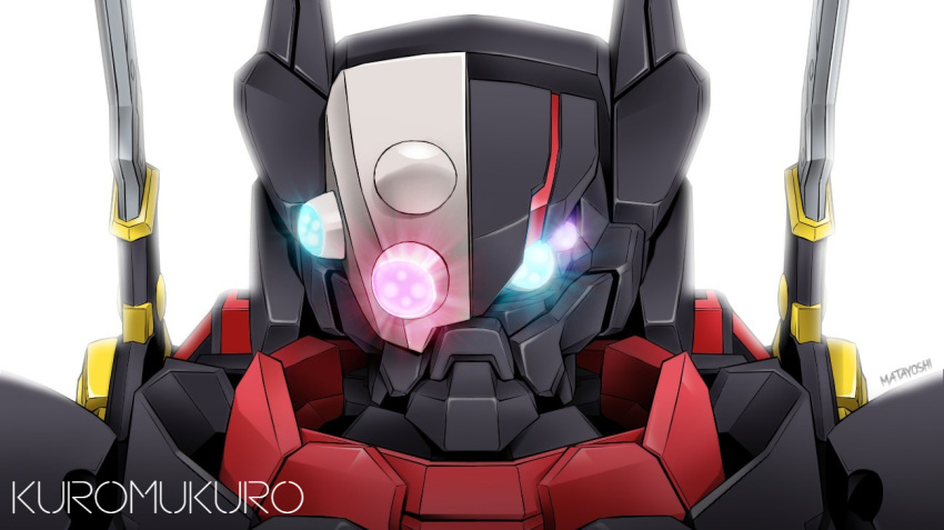 artist_name, blue_eyes, character_name, copyright_name, extra_eyes, glowing, glowing_eyes, kuromukuro