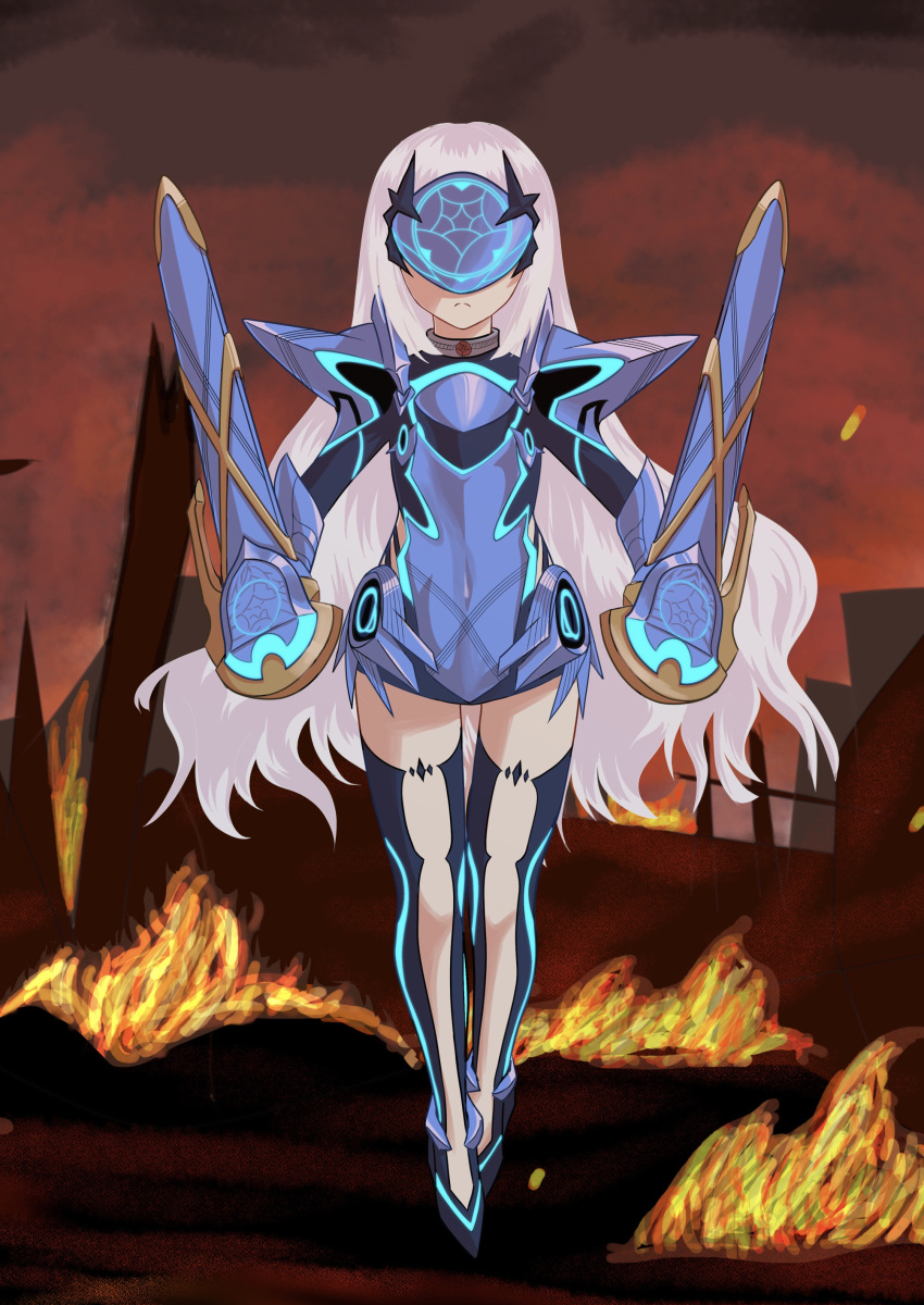 absurdres, fairy_knight_lancelot_(fate), fairy_knight_lancelot_(first_ascension)_(fate), fate/grand_order, fate_(series), fire, full_body, highres