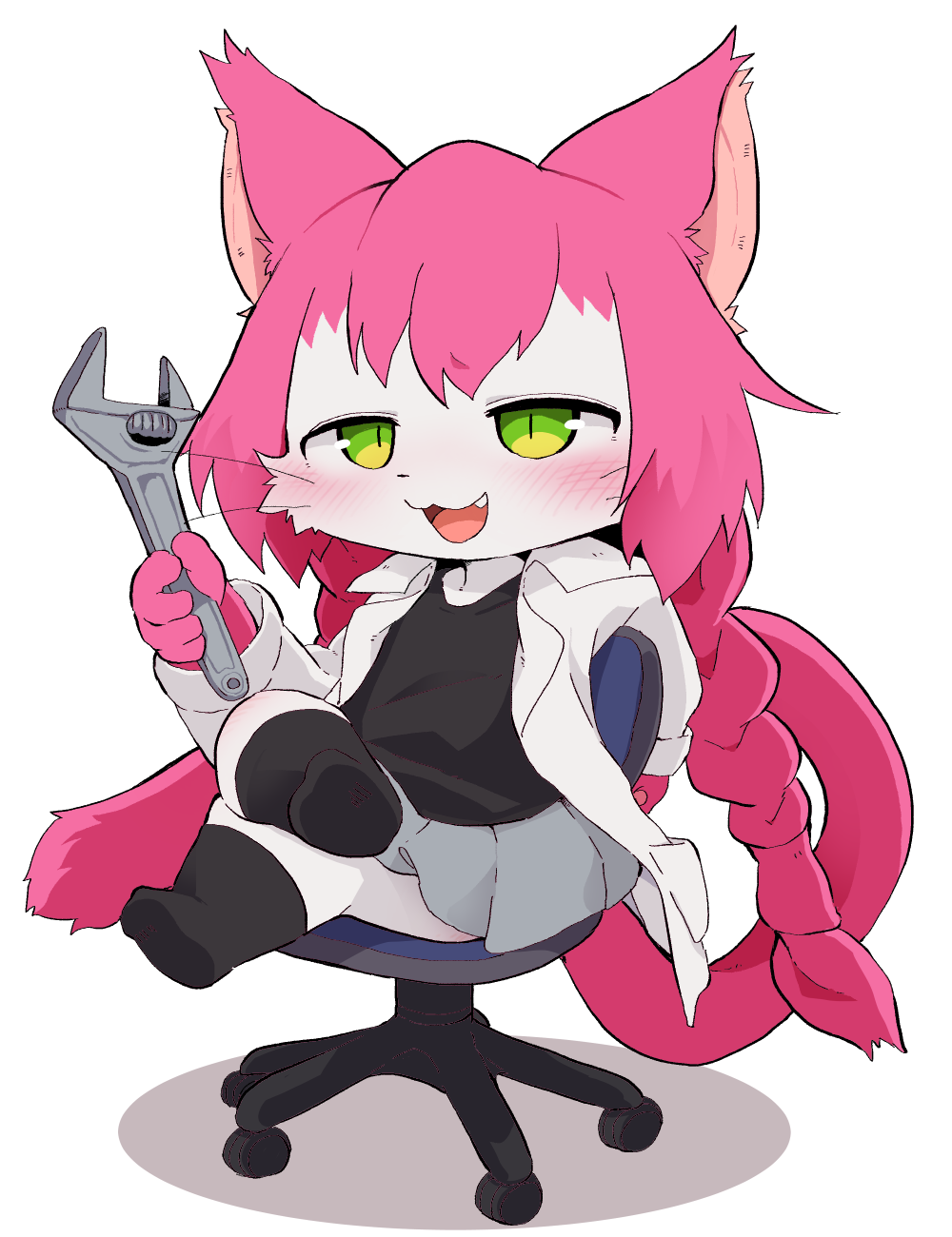 animal_ears, cat, cat_busters, cat_ears, cat_girl, cat_tail, dagashi_(daga2626), furry