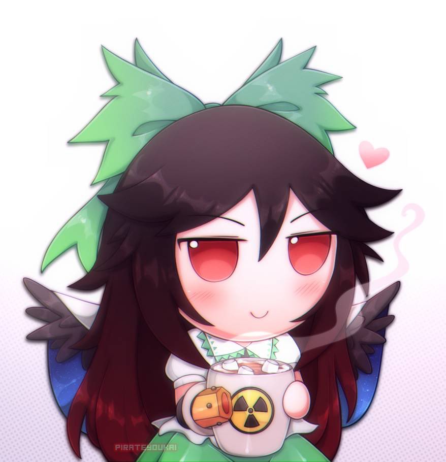 1girl, artist_name, bangs, bird_wings, black_wings, blush, bow, brown_hair