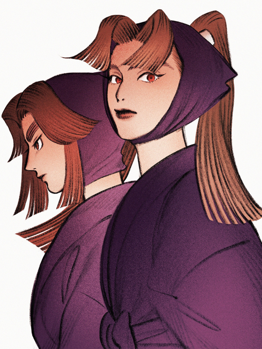 2boys, absurdres, arm_guards, bangs, blunt_ends, closed_mouth, floating_hair, hair_through_headwear