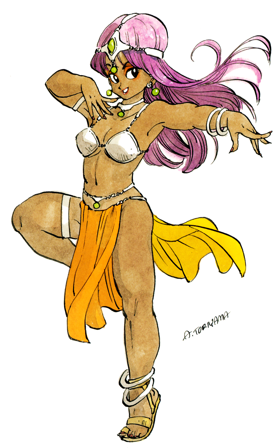 1girl, anklet, armlet, armor, artist_name, belly_chain, bikini, bikini_armor