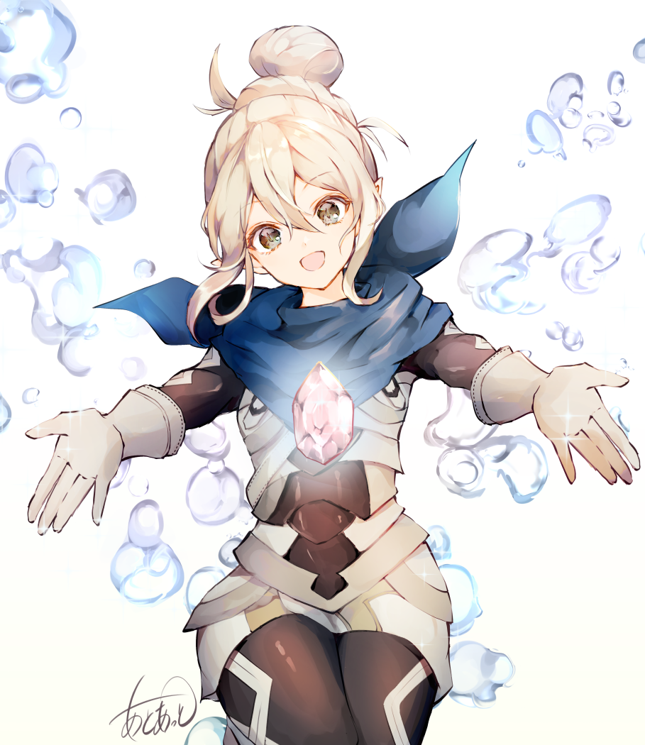 1girl, armor, atoatto, fire_emblem, fire_emblem_fates, gem, gloves, green_eyes