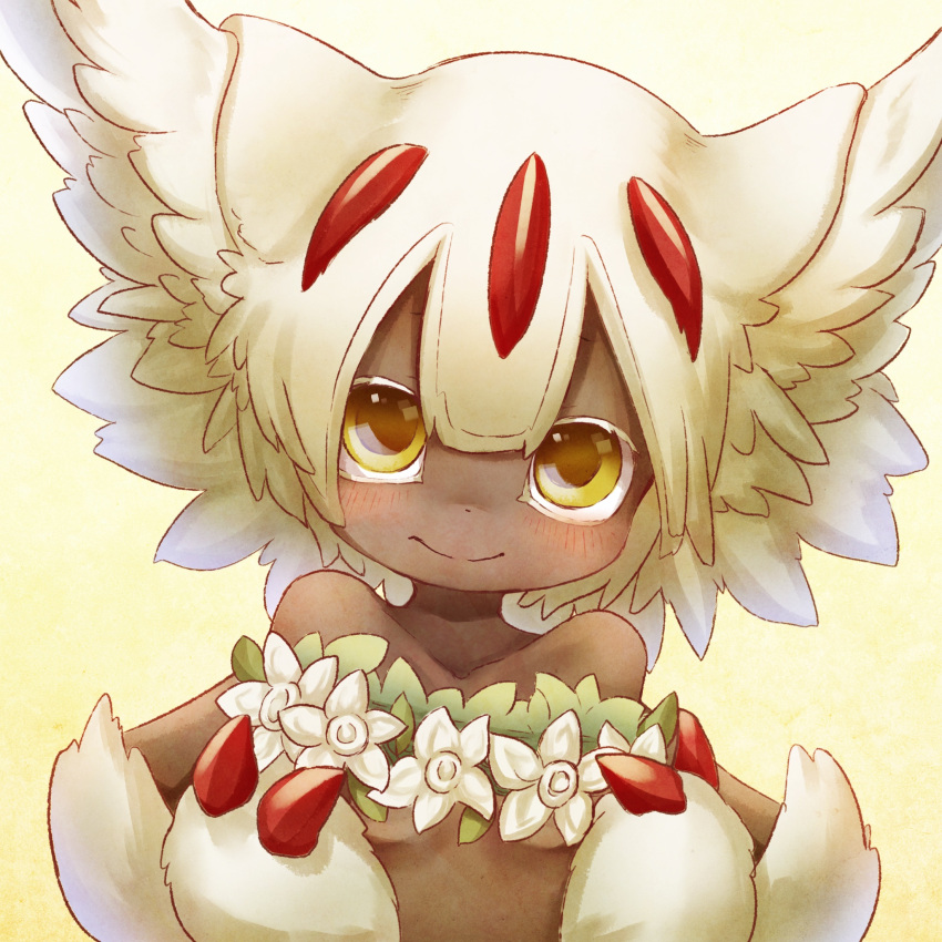 1girl, animal_ear_fluff, animal_ears, animal_hands, blush, breasts, claws, closed_mouth
