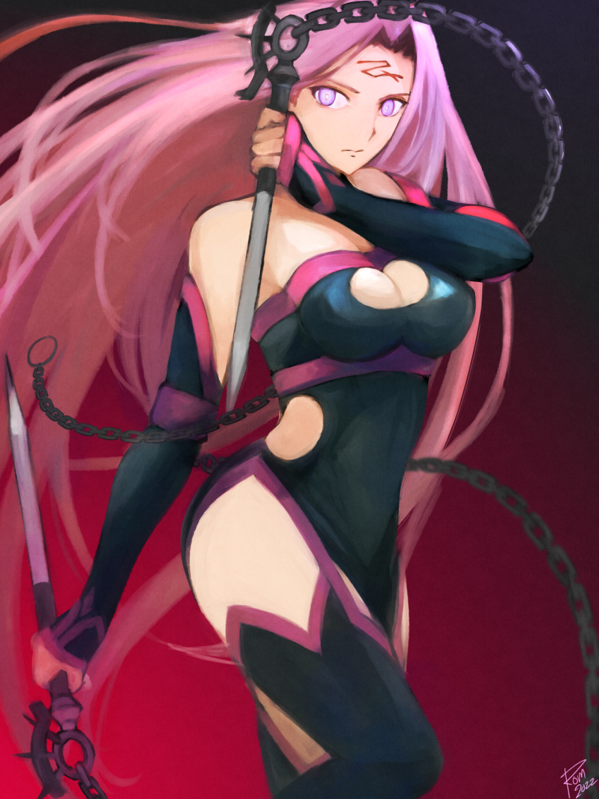 1girl, cleavage_cutout, clothing_cutout, facial_mark, fate/grand_order, fate_(series), forehead, forehead_mark
