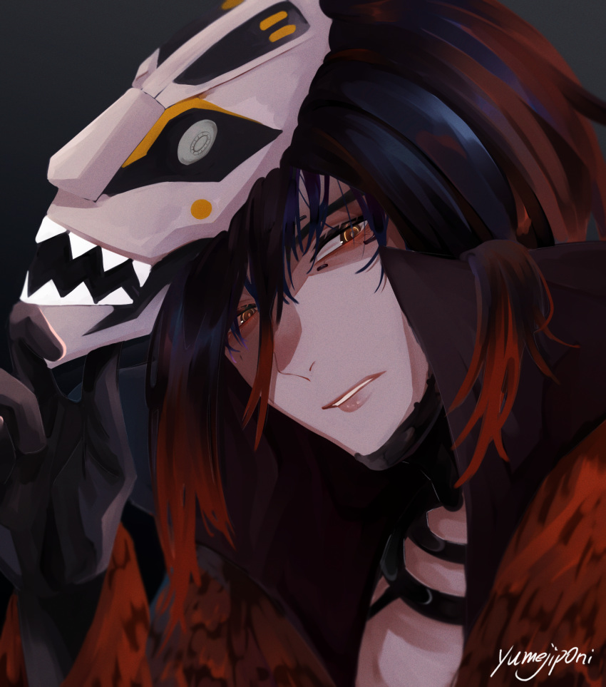 1girl, apex_legends, artist_name, black_gloves, black_hair, crypto_(apex_legends), gloves, head_tilt