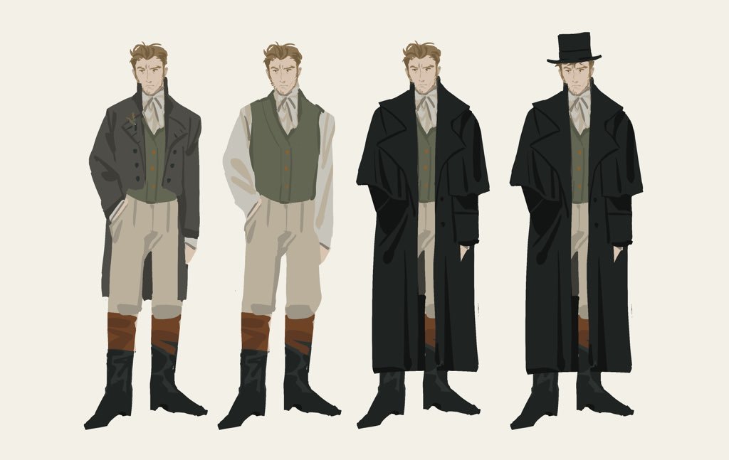 1man, alternate_costume, artemy_burakh, beige_pants, black_boots, black_jacket, blonde_hair, character_sheet