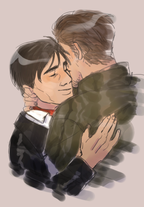 2men, artemy_burakh, bachelor, black_hair, black_jacket, blush, burakhovsky, daniil_dankovsky