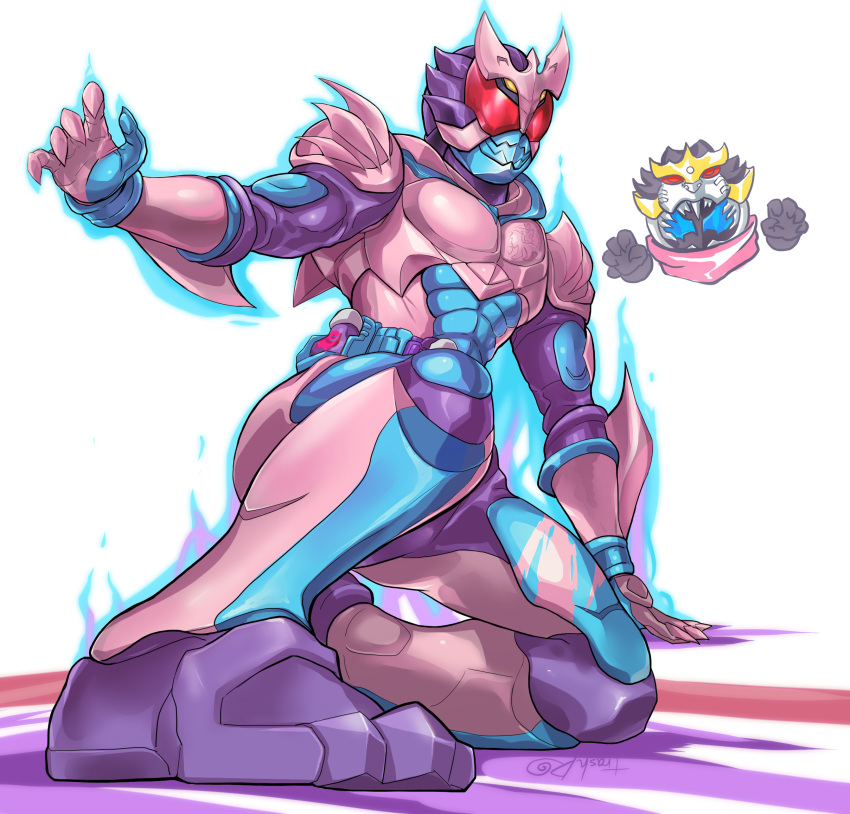 2boys, animal_hood, aqua_bodysuit, aqua_gloves, armor, aura, chibi, chibi_inset