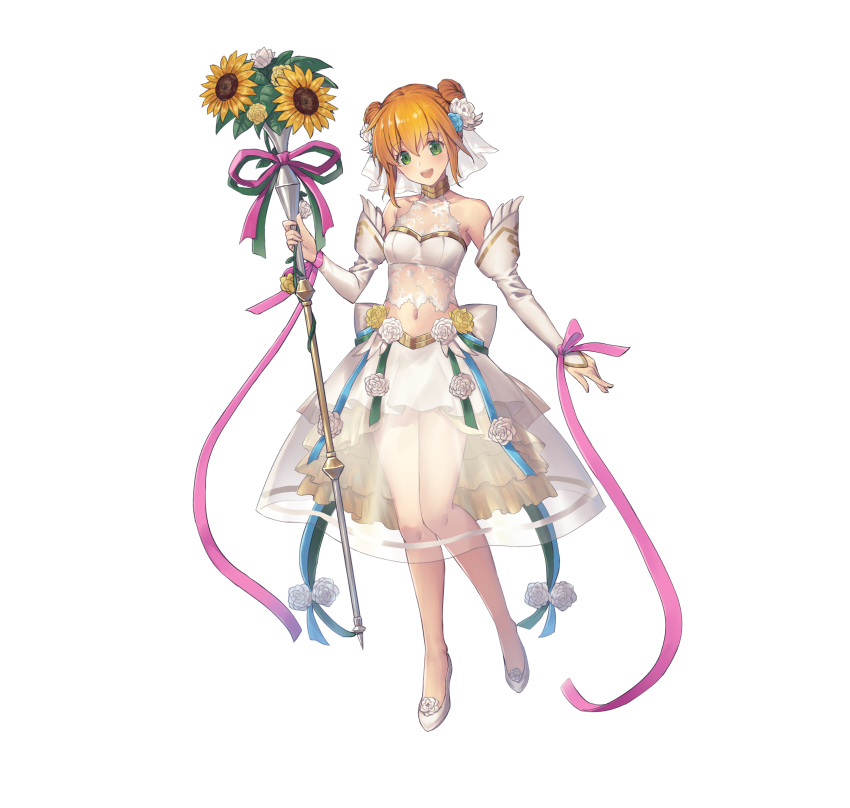 1girl, absurdres, bare_shoulders, detached_sleeves, double_bun, fire_emblem, fire_emblem:_the_binding_blade, fire_emblem_heroes